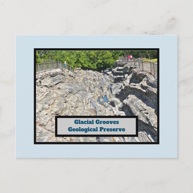 GLACIAL GROOVES GEOLOGICAL PRESERVE/KELLY'S ISLAND POSTCARD (Front)