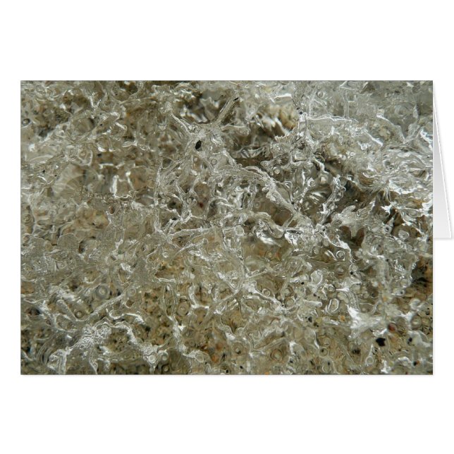 Glacial Ice Abstract Nature Texture Cards (Front Horizontal)