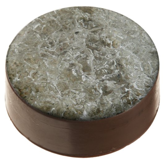 Glacial Ice Abstract Nature Texture Chocolate Covered Oreo (Angled)