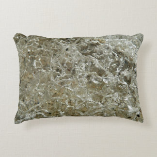 Glacial Ice Abstract Nature Texture Decorative Pillow