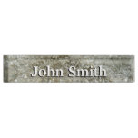 Glacial Ice Abstract Nature Texture Desk Name Plate