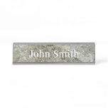 Glacial Ice Abstract Nature Texture Desk Name Plate