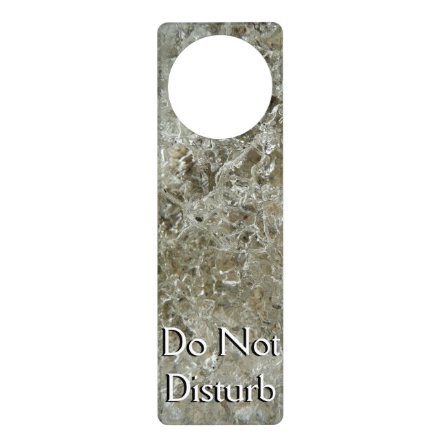 Glacial Ice Abstract Nature Texture Door Hanger (Front)