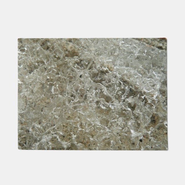 Glacial Ice Abstract Nature Texture Doormat (Front)