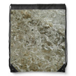 Glacial Ice Abstract Nature Texture Drawstring Bag