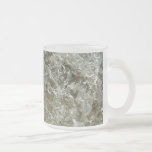 Glacial Ice Abstract Nature Texture Frosted Glass Coffee Mug