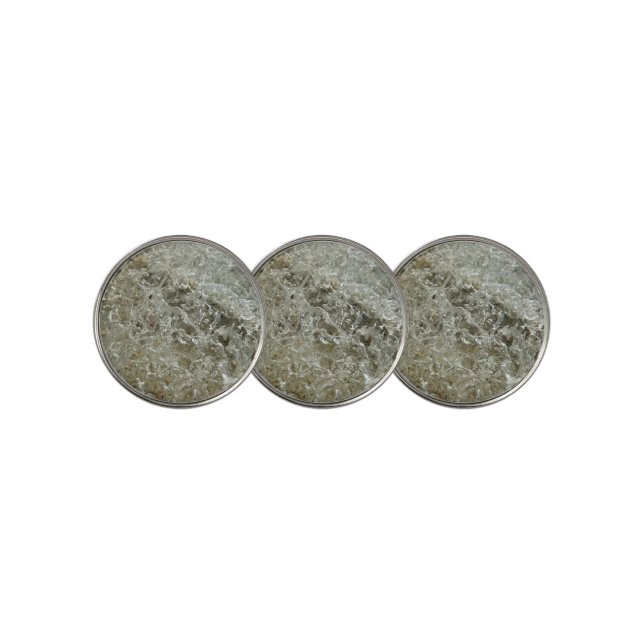 Glacial Ice Abstract Nature Texture Golf Ball Marker (3 Up)