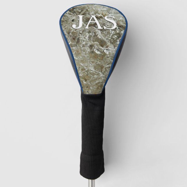 Glacial Ice Abstract Nature Texture Golf Head Cover (Front)