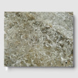 Glacial Ice Abstract Nature Texture Guest Book