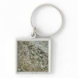 Glacial Ice Abstract Nature Texture Keychain