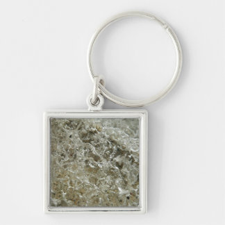 Glacial Ice Abstract Nature Texture Keychain