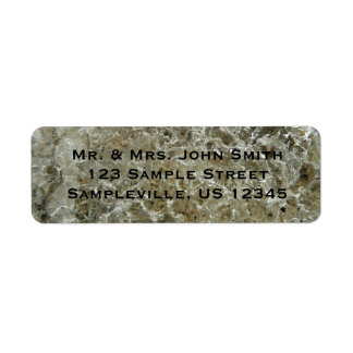 Glacial Ice Abstract Nature Texture Label