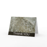 Glacial Ice Abstract Nature Texture Letterpress Thank You Card