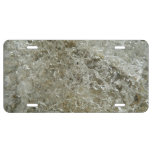 Glacial Ice Abstract Nature Texture License Plate