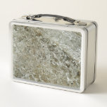 Glacial Ice Abstract Nature Texture Metal Lunch Box