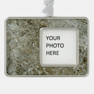 Glacial Ice Abstract Nature Texture Ornament