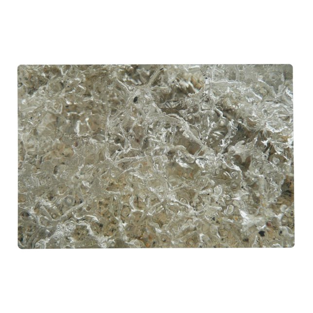 Glacial Ice Abstract Nature Texture Placemat (Front)
