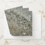 Glacial Ice Abstract Nature Texture Pocket Folder