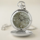 Glacial Ice Abstract Nature Texture Pocket Watch