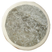 Glacial Ice Abstract Nature Texture Sugar Cookie (Front)