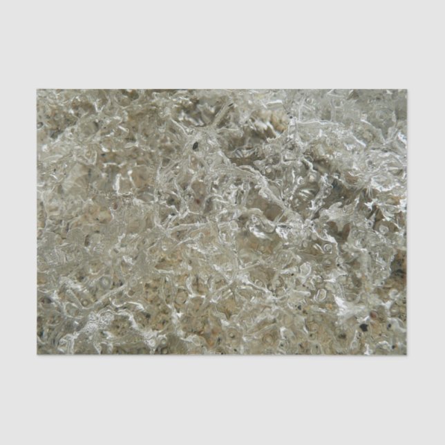 Glacial Ice Abstract Nature Texture Tissue Paper (Front)