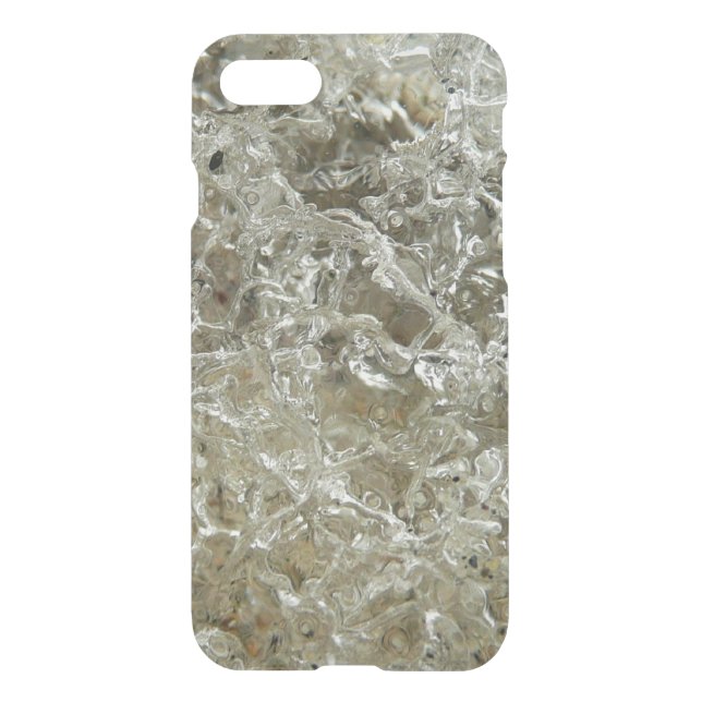 Glacial Ice Abstract Nature Texture Uncommon iPhone Case (Back)