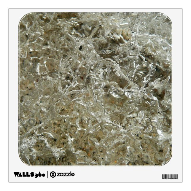 Glacial Ice Abstract Nature Texture Wall Decal (Front)