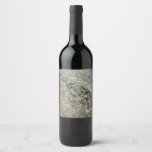 Glacial Ice Abstract Nature Texture Wine Label
