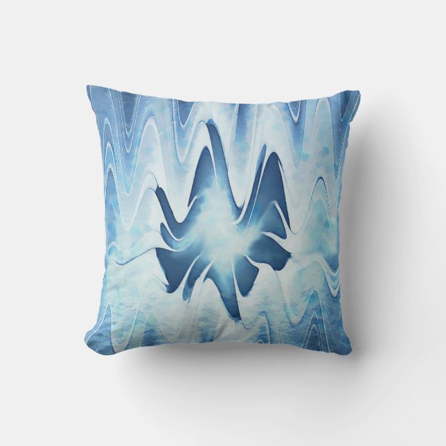 Glacial Lake - Alaska Throw Pillow (Front)