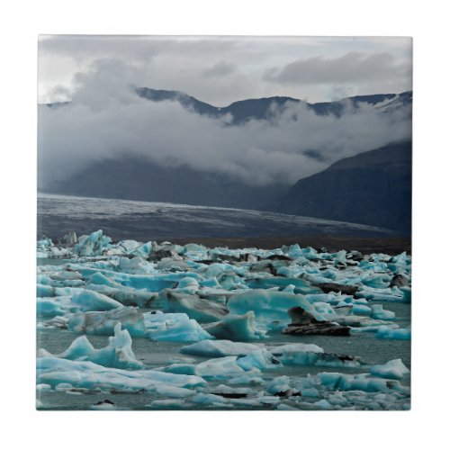 Glacial lake Jokulsarlon _ Iceland Ceramic Tile