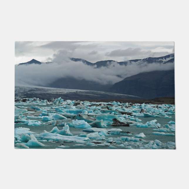 Glacial lake Jokulsarlon - Iceland Doormat (Front)