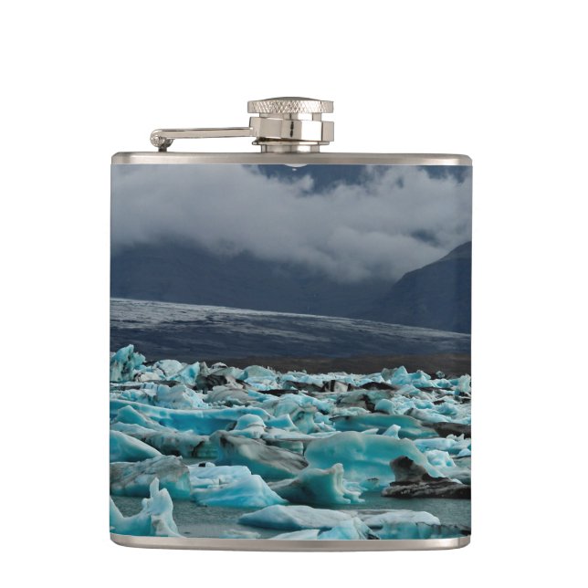 Glacial lake Jokulsarlon - Iceland Flask (Front)