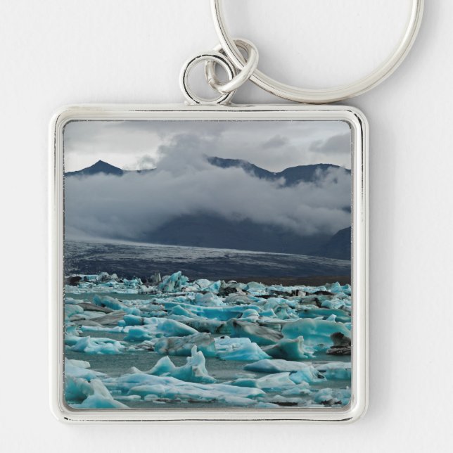 Glacial lake Jokulsarlon - Iceland Keychain (Front)