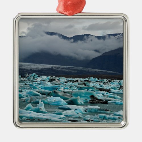 Glacial lake Jokulsarlon _ Iceland Metal Ornament