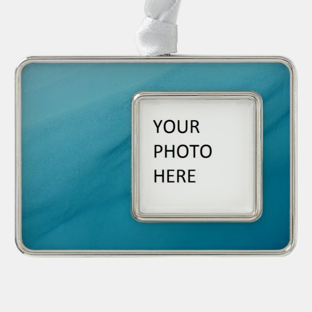 Glacial Melt Abstract Nature Photography Christmas Ornament (Front)