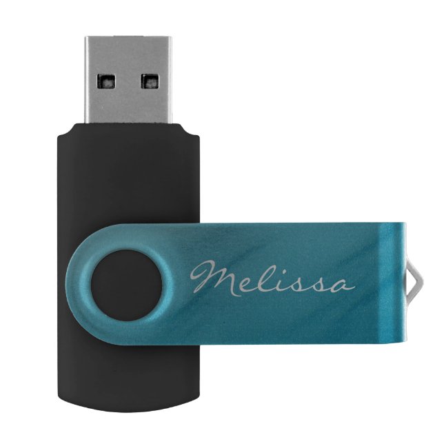 Glacial Melt Abstract Nature Photography Flash Drive (Opened)