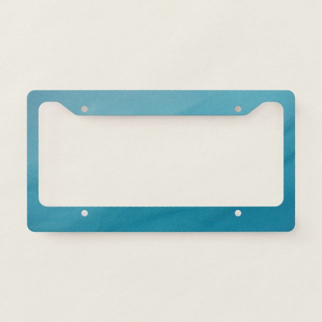 Glacial Melt Abstract Nature Photography License Plate Frame (Front)