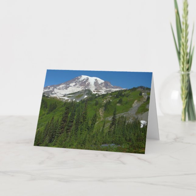 Glacial Melt at Mount Rainier Card (Front)