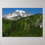 Glacial Melt at Mount Rainier Poster