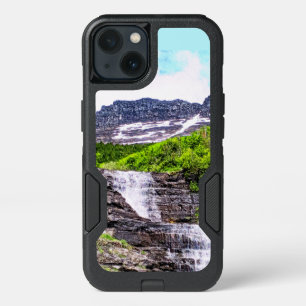 Glacial Melt Waterfalls Rush off Rocky Mountains iPhone 13 Case