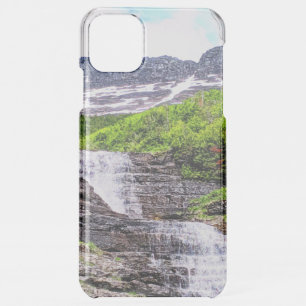 Glacial Melt Waterfalls Rush off Rocky Mountains iPhone 11 Pro Max Case