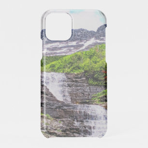 Glacial Melt Waterfalls Rush off Rocky Mountains iPhone 11 Pro Case