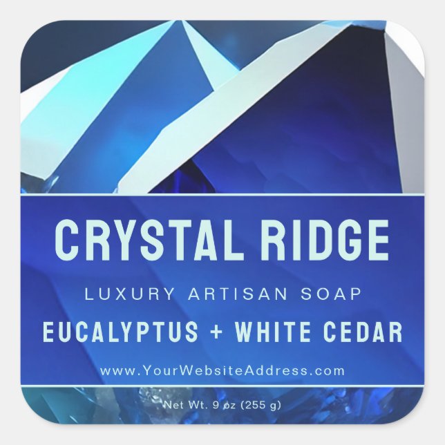 Glacial Mountain Magical Abstract Product Labels (Front)