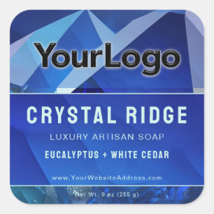 Glacial Mountain Magical Abstract Product Labels