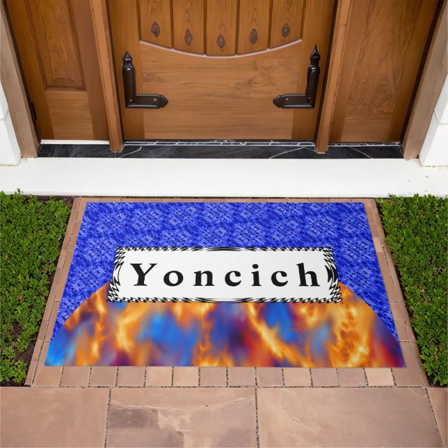 Glaciem et Ignis by Kenneth Yoncich Doormat (Outdoor)