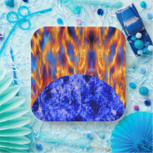 Glaciem et Ignis by Kenneth Yoncich Paper Plates