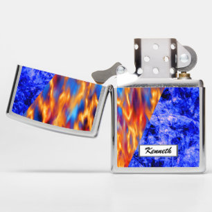 Glaciem et Ignis by Kenneth Yoncich Zippo Lighter