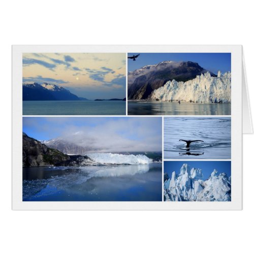 Glacier Bay Alaska Collage Card