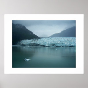 Glacier Bay Alaska Color Photography Poster