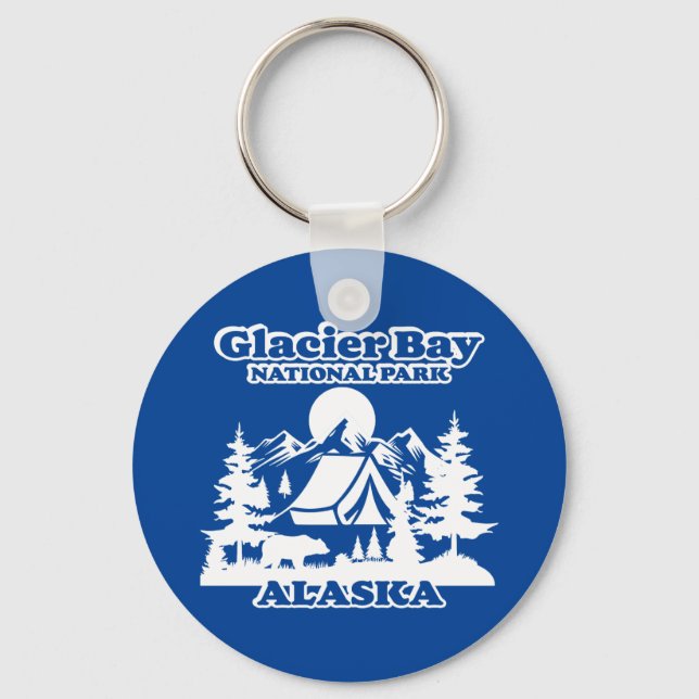 Glacier Bay Alaska Keychain (Front)